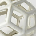 thumbnail image 3 of White Crackle Glaze Ceramic Geometric Sculpture, 3 of 6