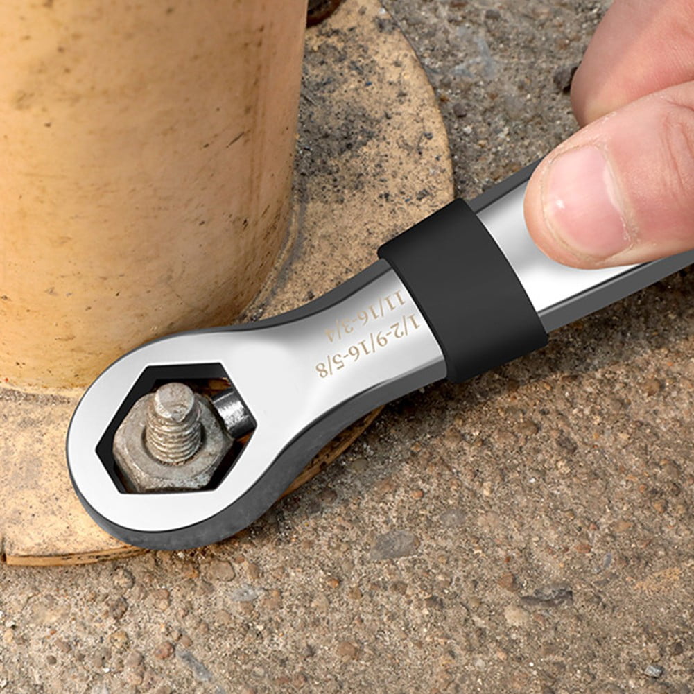 SPRING Multifunctional Adjustable Wrench End Wrench Labor Saving Plum Wrench