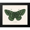 thumbnail image 2 of Wild Apple Portfolio 24x20 Black Modern Framed Museum Art Print Titled - Antique Butterfly I, 2 of 5