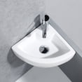 thumbnail image 4 of Lavabo de Salle de Bain en Céramique, Lavabo d'Angle Moderne Solution Innovante, 4 of 8