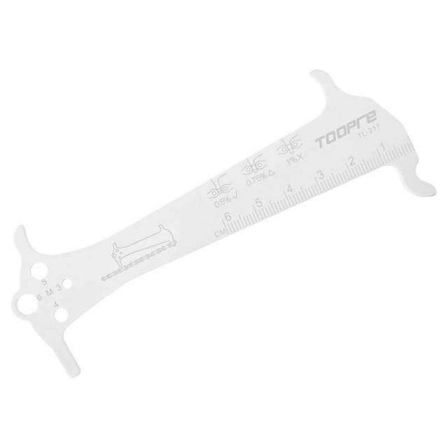 Aluminum Alloy Bicycle Chain Wear Checker Tool, Durable Metal Indicator Gauge for Mountain Bikes, Road Bikes, Drivetrain Performance, Quick Maintenance & Replacement