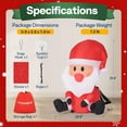 thumbnail image 7 of SPECSTAR Christmas Inflatable Outdoor Decoration, Packable Santa, Navidad Blow Up Yard Decor with Built-in LED Light for Lawn, Garden, Party, 7 of 7