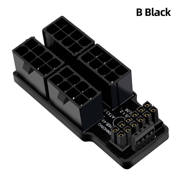 Adaptador De Fuente De Alimentación De 8 Pines ATX3.0 Power Jack Converter 600W 8Pin Conector de alimentación para tarjeta gráfica de escritorio Likrtyny Para estrenar