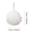 thumbnail image 4 of 1 pcs, White Christmas Tree Ornament Balls Set, Foam Hanging Decorations for Holiday Tree Display and Home Decor , B, 4 of 7