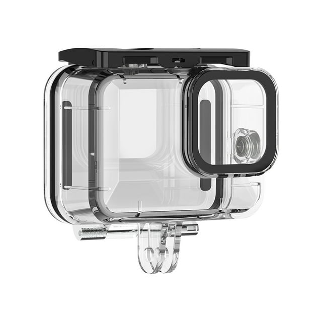 TELESIN GP-WTP-901 Underwater Protective Housing for GoPro Hero 9 Black - 45m/148ft Waterproof Diving Case, Polycarbonate & Tempered Glass Construction, Includes Long Mount Screw and Movable Base