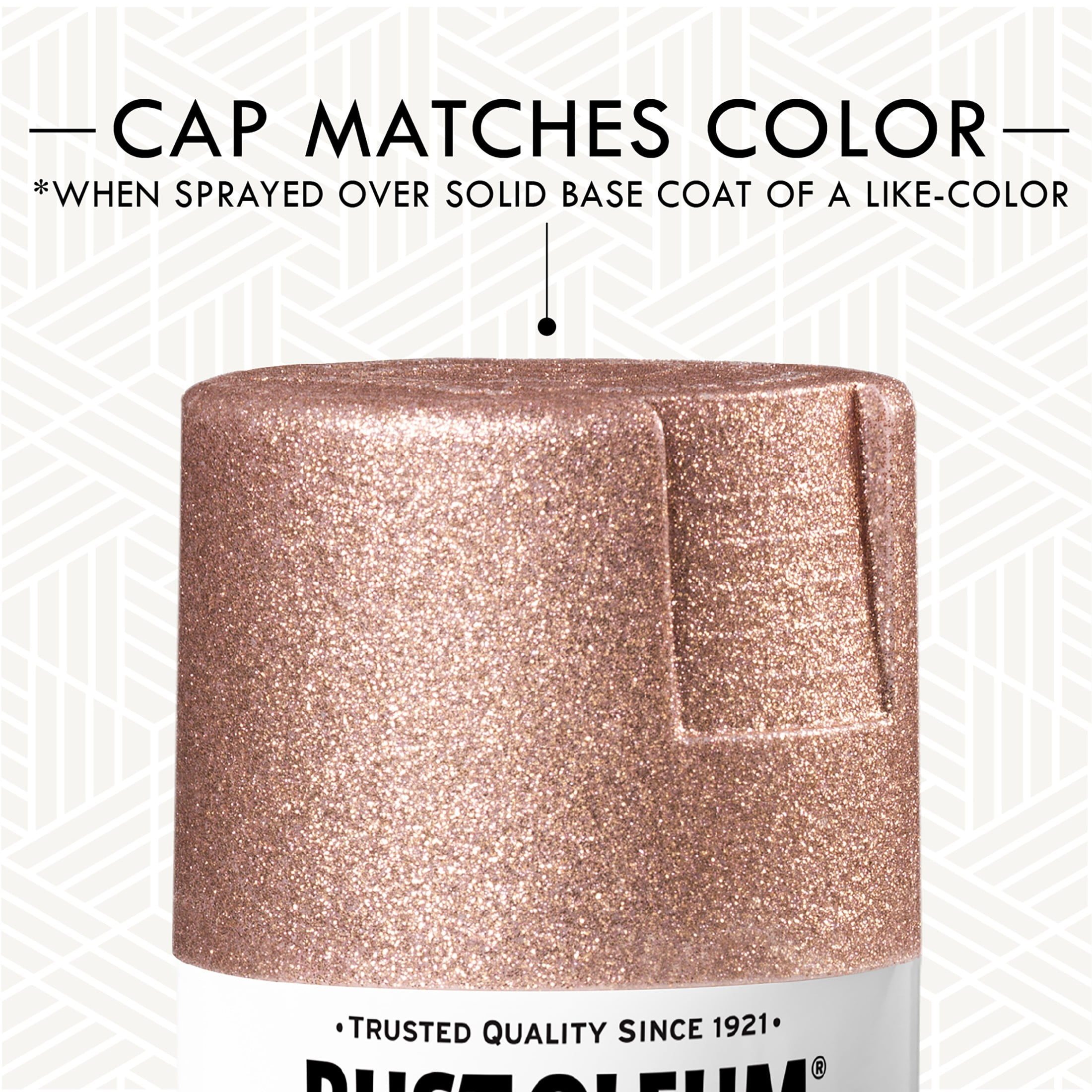 (2 pack) Rose Gold, Rust-Oleum Glitter Spray Paint-344697, 10.25 oz