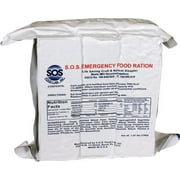 S.O.S. Rations Emergency 3600 Calorie Food Bar - 3 Day / 72 Hour Package with 5 Year Shelf Life 4 pack