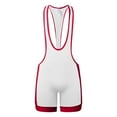 thumbnail image 6 of Mens Rompers for Adults Men's Sleeveless Athletic Supporters Wrestling Singlets Sports Bodysuit Jumpsuits Adult Onesies for Men White M, 6 of 6