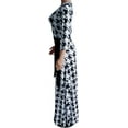 thumbnail image 4 of Women's Casual Sexy V Neck 3/4 Sleeves Club wear Party Outfits Plus Size Maxi Dress for Women Casual Summer Sundress, 4 of 5