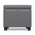 thumbnail image 5 of Simpli Home Amelia 34" Transitional Rectangle Ottoman Bench in Stone Gray Faux Leather, 5 of 14