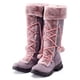 thumbnail image 4 of Botas de mujer con cordones y cremallera, botas de nieve, botas de algodón de felpa, zapatos cálidos de algodón puro, botas de caballero étnicas con bola de felpa Wmkox8yii ghj2304, 4 of 6
