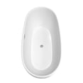thumbnail image 3 of Juno 71 Inch Freestanding Bathtub in Matte White with Floor Mounted Faucet, Drain and Overflow Trim in Polished Chrome, 3 of 5