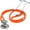 Orange, variant on Dixie Ems Sprague-Rappaport Type Two Tube Stethoscope – Orange