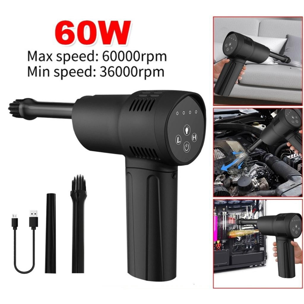 Air Duster Blowing GunUSB Compressed Air Blower For Computer Laptop Keyboard Camera Car