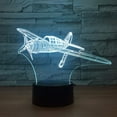 thumbnail image 3 of Airplane Lamp for Kids, Airplane Night Light, 3D Optical Illusion Lamp Decorations for Home, Led Illusion Lamps Gifts Decor, Toys Party Decorations Birthday Gifts for Kids, 16 Colors, 3 of 7