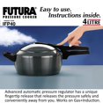 thumbnail image 2 of Futura Hard Anodised Inner Lid Pressure Cooker 4 Liters | Induction Cooker, Pan Cooker, Black (IFP40) - For 4 To 6 Persons, 2 of 4