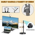 thumbnail image 4 of KALCINTY Ring Light with Stand, 6‘’ Ring Light for Computer and Laptop Monitor Clip on, Desk Ring Light for Remote Working, Zoom Call, Live Streaming and Video Conferencing, 4 of 7