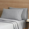 Mainstays Extra Soft Adult Jersey Bed Sheet Set, Full, Grey Heather , 4 Pieces