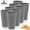 Gray, variant on 6 Pcs Wheat Straw Cups,Topboutique Unbreakable Drinking Cup,Plastic Reusable Cups,Drop Resistant Drinking Containers for Kitchen/Home/Office and Outdoor Use,Dishwasher Safe Water Glasses,13.5oz,Beige