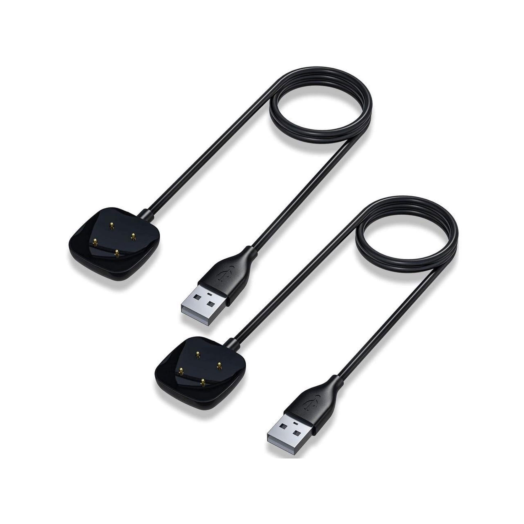 Werleo Charger Dock ABS Dock with Magnetic Charging Cable for Fitbit Versa 3/Sense 2 2-Pack