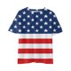 thumbnail image 1 of Gibobby Camisa Elegante Camisetas para niños pequeños, camisetas con estampado gráfico 3D del 4 de julio, camisetas de manga corta a la moda para niños y niñas, camisetas （Rosa， 8-9 Años), 1 of 4