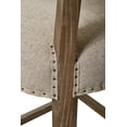 thumbnail image 3 of Whiteoak Solid Wood & Linen Counter Stool, 25.5-inch Seat Height, 3 of 5