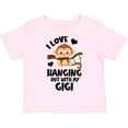 thumbnail image 3 of Inktastic Monkey I Love Hanging out with My Gigi Boys or Girls Toddler T-Shirt, 3 of 5