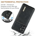 thumbnail image 4 of SaniMore Case for Samsung Galaxy A34 5G 6.6" 2023, PU Leather Case Soft TPU Inner Detachable Magnetic Folding Wallet Card Slots Kickstand Anti-drop Shockproof 360°Protection Cover, Black, 4 of 11