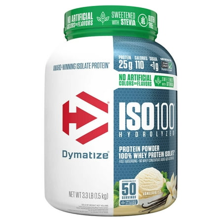 Dymatize ISO 100 Hydrolyzed Whey Protein, 50 Servings