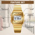 thumbnail image 5 of SKMEI Watches for Women Outdoor Sport Digital Watch Waterproof Chronograph Unisex Womens Wristwatch with Alarm/LED Backlight, 5 of 11