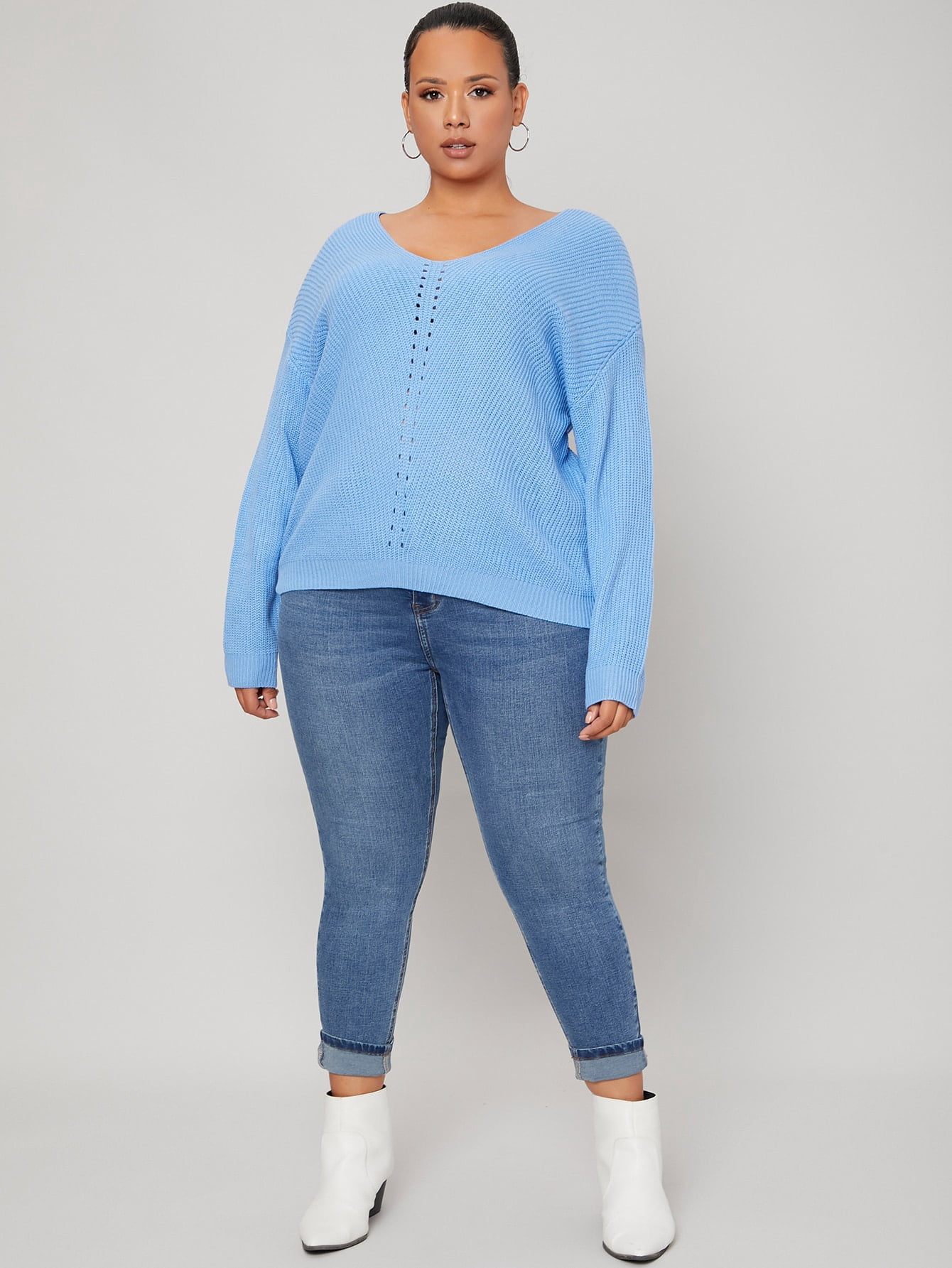 Drop Shoulder Sweater 12011202W231614 