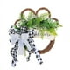 thumbnail image 2 of Corona con Estampado de Pata de Perro y Lazo: 15,75 Pulgadas, Ideal para Colgar En La Puerta Principal Durante Todo El Año para Amantes de Los Perros., 2 of 7