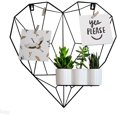 thumbnail image 1 of Marcos de celosía en forma de corazón decoración de sala de estar - Tablero de notas de metal y organizador - Campos de malla de alambre para fotos - Decoración de pared estética en estilo nórdico Namotu LKX-1603, 1 of 7