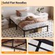 thumbnail image 4 of 14-Inch Full-Size Negro Metálico Cama Frame cm de Anchoith Almacenamiento Space cm de Alturaigh Bearing Capacity cm de Alturaeavy- cm de Profundidaduty Robusto Mattress Foundation Easy to..., 4 of 5