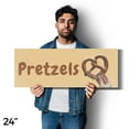 thumbnail image 4 of Pretzels Vinyl Decal 24 Inch x 9 Inch Weatherproof Heavy-Duty Adhesive Backing | Freshly Baked Snacks, Food Stalls, Delicious Treats | Made in USA, 4 of 6