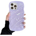 thumbnail image 6 of for iPhone Case,Cute Smooth Water Wave Ripple Camera Lens Protection Shockproof Phone Case (White,iPhone 12 Pro Max), 6 of 6