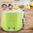 thumbnail image 2 of Electric Rice Cooker For Car Food Steamer Multifunctional Rice Cooker Electric Food Steamer 12V 100W 1.3 L Electric Portable Multifunctional Rice Cooker Food Steamer For Car Green, 2 of 8