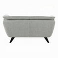 thumbnail image 3 of Naeli Loveseat- Rounded Light Gray Boucle- 65 Inch Solid Pine Wood, 3 of 6