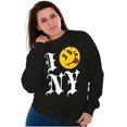 thumbnail image 4 of I Love NY Tongue Out Money Eyes Face Sweatshirt for Men or Women Brisco Brands S, 4 of 6