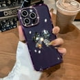 thumbnail image 5 of for iPhone Case,Luxury ElectroPlated Crystal Diamend Rhinestone Glitter Sparkle Sparkly 3D Butterfly Camera Lens Protection Soft Shockproof Phone Case (Purple,iPhone 12 Pro Max), 5 of 6