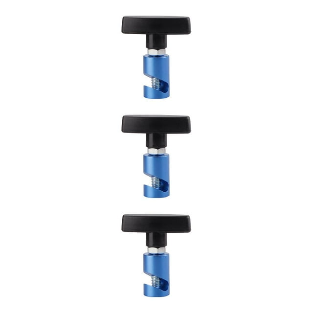 Destyer Aluminium Alloy Auto Engine Hood Lift Rod Clamp Rotary Detachable Reusable Washable Universal Stopper Tool Accessories Blue 3Set