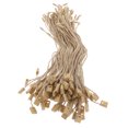 thumbnail image 3 of 100 Uds. Cuerda para colgar etiquetas, cuerdas de hilo de cáñamo, sujetador de hilo de cáñamo Natural con pasador a presión, lazos de gancho de fijación rápida para adornos colgantes, 3 of 8