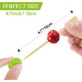thumbnail image 6 of Cocktail Picks Bamboo Skewers For Appetizers, Paddle Wooden Skewers, Fancy Flat Toothpicks For Appetizers Party Sandwich Fruit Charcuterie, 6 of 6