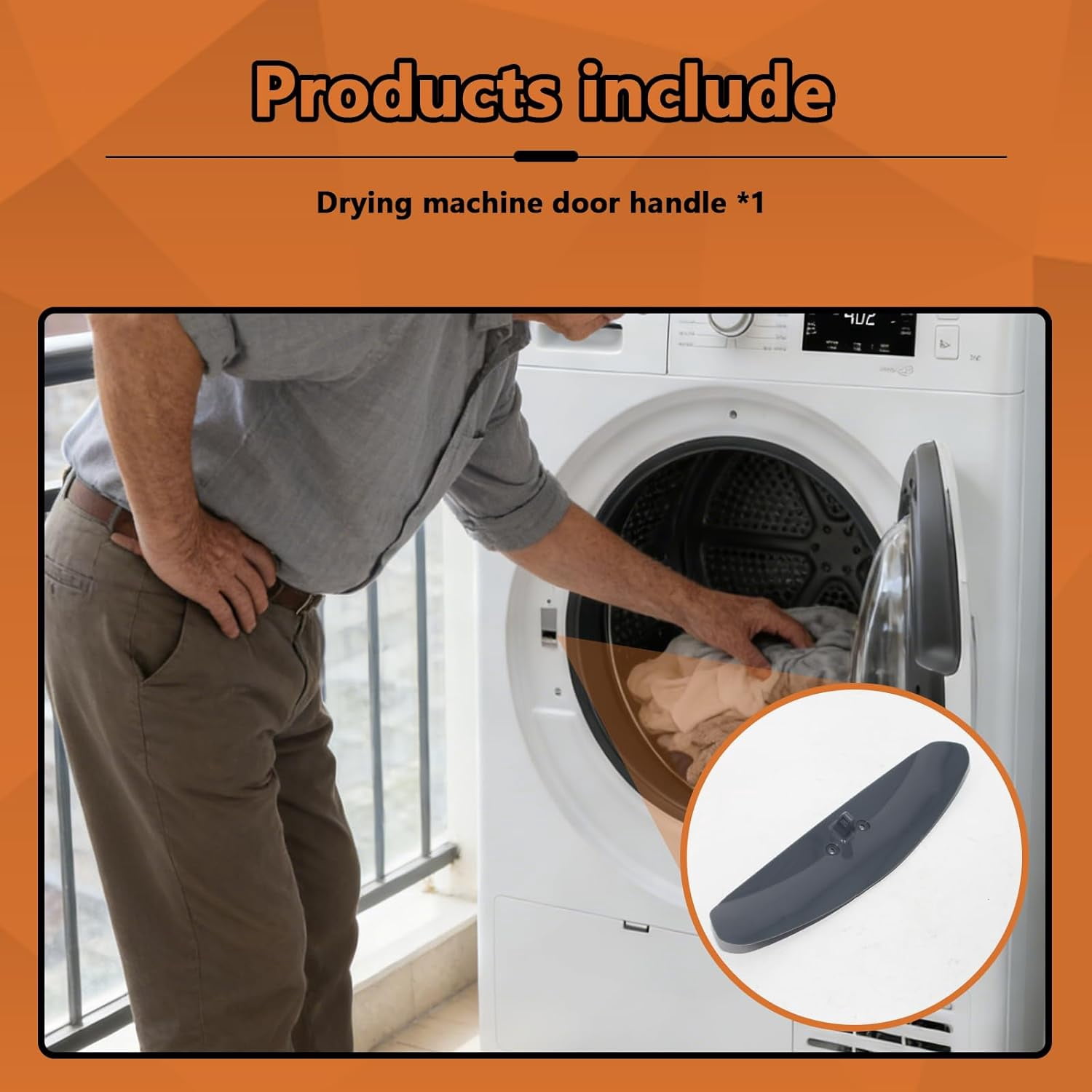 Aniceparthy WE01X34284 Door Strike Dark Slate Handle fit for GE Dryer Door Strike,Replaces PS16742773, AP7193619,WE01X34284, WE01X30017, 4976150
