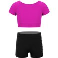 thumbnail image 2 of iEFiEL Kids Girls Stretchy Tankini Outfit Tank Top with Bottoms Set for Ballet Dance Gym Workout, 2 of 7