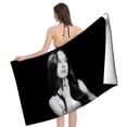 thumbnail image 4 of Olivia Rodrigo Toalla de playa de secado rápido con diseño temático, regalo para mujeres y niñas, ideal para cumpleaños, fans, amantes de la música, uso en la playa o al aire libre,78*180cm, 4 of 6