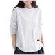 thumbnail image 3 of Blusas para mujer,Camiseta de manga larga para mujer, cuello redondo informal, tela de poliéster, ajuste suave y cómodo, ideal para el hogar o el trabajo, sopatenor, 3 of 8