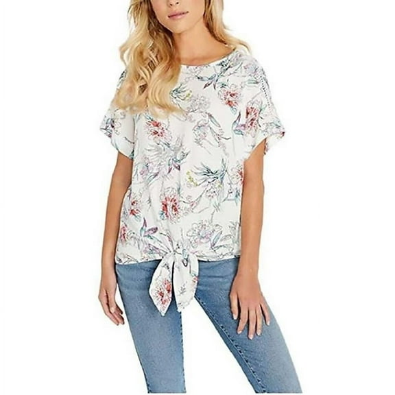 BUFFALO Ladies' Tie Front Top, Large White New with box/tags