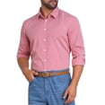 thumbnail image 4 of CAMISAS DE NEGOCIO DE MANGA LARGA PARA HOMBRES INSPIRAR CHIC, PATRÓN A CUADROS, TALLA XL, ROJO, 4 of 5