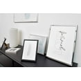 thumbnail image 4 of DEHA Design 20x28 Picture Frame Boston Polished Silver Aluminum Metal with Shatter Resistant Acrylic Glass Horizontal & Vertical Format for Wall., 4 of 5